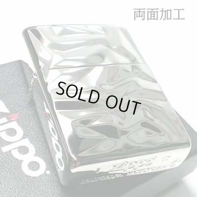 画像2: ZIPPO アーマー ジッポ ライター アイスカット シルバー White Nickel 両面加工 彫刻 かっこいい 重厚 おしゃれ メンズ ギフト プレゼント