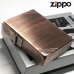 画像1: ZIPPO 1935 ジッポ ライター 1935年復刻レプリカ カッパー 銅古美 3面アラベスク ダイアゴナルライン 唐草 彫刻 アンティーク 角型 3バレル かっこいい 人気 ギフト プレゼント (1)