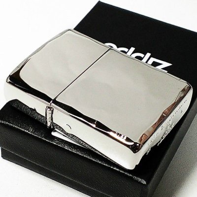 画像4: ZIPPO アーマー ジッポ ライター 鏡面プラチナシルバー シャインレイ 重厚モデル 両面コーナー彫刻 シンプル かっこいい メンズ ギフト プレゼント