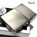 画像4: ZIPPO 1935 復刻レプリカ ジッポ かっこいい ライター サイドブラック ロゴデザイン リューターカット 角型 シルバーサテン＆ブラック 黒銀 おしゃれ メンズ ギフト