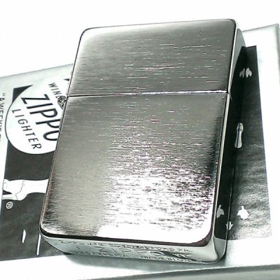 画像2: ZIPPO ライター ジッポ 1935 復刻レプリカ シルバーサテン 無地 3バレル シンプル かっこいい アンティーク 角型 メンズ ギフト プレゼント