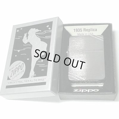 画像5: ZIPPO ライター ジッポ 1935 復刻レプリカ シルバーサテン ダイアゴナルライン 両面 3バレル シンプル アンティーク 角型 メンズ ギフト プレゼント