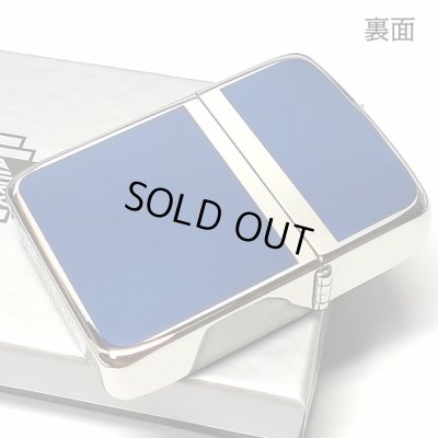 画像3: ZIPPO 1941 復刻 レプリカ ジッポライター かっこいい シルバー＆ブルー 青銀 スタンダード 両面加工 おしゃれ シンプル 丸角 メンズ ギフト