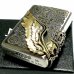 画像7: ZIPPO ライター Fortune head ジッポ スカル3面メタル ふくろう かっこいい フォーチュンヘッド ブラス古美 ドクロ おしゃれ メンズ ギフト プレゼント