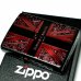 画像2: ZIPPO サイモンカーター ジッポ ライター ブランド ユニオンジャック＆ペイズリー マットブラック ワインレッド 艶消し黒 彫刻 かっこいい メンズ プレゼント (2)