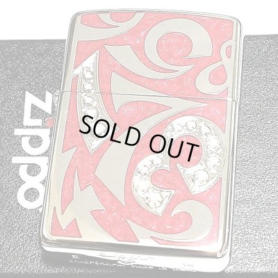 画像2: ジッポ ZIPPO ライター アーマー ニューダイアル レッド 重厚 スワロフスキー ダイアノシルバー 鏡面 深彫り 赤 美しい かっこいい おしゃれ メンズ ギフト プレゼント 