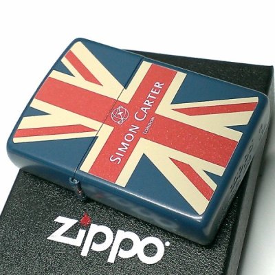 画像2: ZIPPO サイモンカーター ジッポ ライター ユニオンジャック マットカラー 艶消し青 かっこいい おしゃれ メンズ 可愛い ブランド ギフト プレゼント