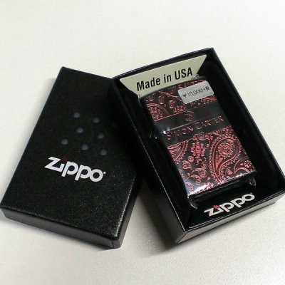 画像5: ZIPPO ライター サイモンカーター ジッポ ペイズリ― マットブラック×レッド 艶消し 黒 赤 彫刻 かっこいい メンズ ブランド ジッポ― かわいい おしゃれ ギフト プレゼント