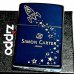 画像1: ZIPPO サイモンカーター ジッポ ライター ロケット 可愛い イオンブルー 金差し 彫刻 女性 レディース メンズ ブランド かわいい おしゃれ ギフト プレゼント (1)