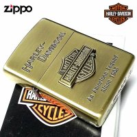 ZIPPO ライター ハーレーダビッドソン ジッポ アンティークブラス エスメタル 古美ゴールド HARLEY-DAVIDSON 日本国内限定モデル かっこいい メンズ ギフト