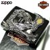 画像2: ZIPPO ライター ハーレーダビッドソン ジッポ イオンブラック 銀イブシメタル 黒 イーグル 日本国内限定モデル かっこいい おしゃれ ジッポー ギフト (2)