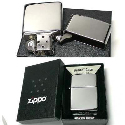 画像5: ZIPPO アーマー ジッポ ライター 鏡面 クローム シルバー シンプル 無地 重厚モデル かっこいい メンズ レディース プレゼント ギフト