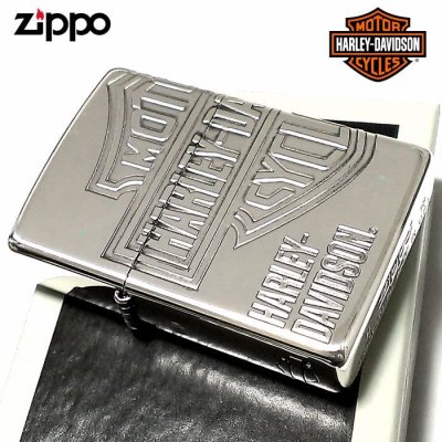 画像2: ZIPPO ライター ハーレーダビッドソン ジッポ ロゴデザイン3面彫刻 シルバー燻し かっこいい 日本限定モデルジッポー おしゃれ メンズ ギフト プレゼント