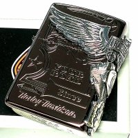 ZIPPO ライター ハーレーダビッドソン ジッポ チョコブラウン チタン加工 3面大型メタル イーグル HARLEY-DAVIDSON 日本国内限定モデル かっこいい ギフト