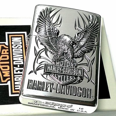 画像2: ZIPPO ライター ハーレーダビッドソン ジッポ シルバー ビッグメタル イーグル 鷲 HARLEY-DAVIDSON 日本国内限定モデル かっこいい メンズ ギフト