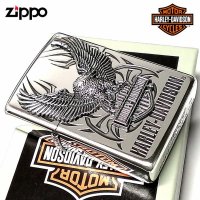 ZIPPO ライター ハーレーダビッドソン ジッポ シルバー ビッグメタル イーグル 鷲 HARLEY-DAVIDSON 日本国内限定モデル かっこいい メンズ ギフト