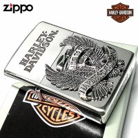 ZIPPO ハーレーダビッドソン ジッポ ライター シルバー ビッグメタル イーグル 鷲 HARLEY-DAVIDSON 日本国内限定モデル かっこいい メンズ ギフト