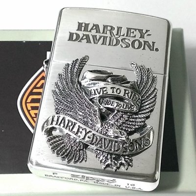 画像2: ZIPPO ハーレーダビッドソン ジッポ ライター シルバー ビッグメタル イーグル 鷲 HARLEY-DAVIDSON 日本国内限定モデル かっこいい メンズ ギフト