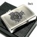 画像3: ZIPPO アーマー シェルシールド ジッポ ライター 深彫 重厚 かっこいい 銀イブシ クリアーコーティング加工 貝貼り シルバー おしゃれ メンズ レディース ギフト