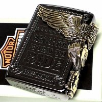 ジッポライター ハーレーダビッドソン ZIPPO ブラック チタン加工 かっこいい 3面大型メタル イーグル HARLEY-DAVIDSON 日本国内限定モデル ジッポー ギフト