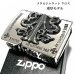 画像3: ZIPPO ライター メタルジャケット 超重厚 クロス シルバーイブシ ジッポ 5面加工 彫刻デザイン 銀 メンズ アクセサリー 十字架 かっこいい プレゼント ギフト