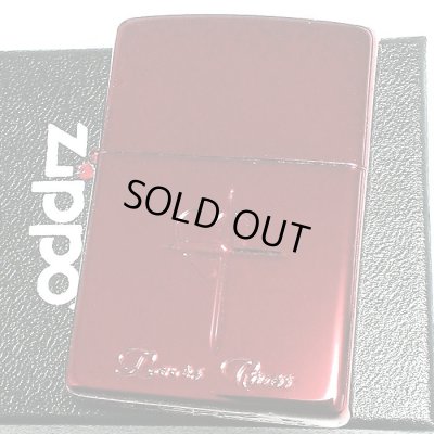 画像2: ZIPPO ジッポ ハート クロス ラバーズ ライター 彫刻 ワインレッド 可愛い おしゃれ 女性 赤 メンズ ギフト ペア プレゼント レディース