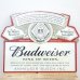 画像1: ブリキ看板 BUDWEISER バドワイザー エンボスメタルサイン ガレージ ビール　目立つ プレート 壁飾り 正規ライセンス品 アメリカン 雑貨 インテリア おしゃれ 可愛い サーファー バー 店舗 (1)