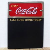 ブリキ看板 コカコーラ チョークボード COKE CHALKBOARD アンティーク ガレージ 黒板 プレート 可愛い 壁飾り 正規ライセンス品 アメリカン 雑貨 インテリア おしゃれ サーファー かわいい カフェ 店舗