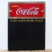 画像1: ブリキ看板 コカコーラ チョークボード COKE CHALKBOARD アンティーク ガレージ 黒板 プレート 可愛い 壁飾り 正規ライセンス品 アメリカン 雑貨 インテリア おしゃれ サーファー かわいい カフェ 店舗 (1)