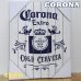 画像1: 木製看板 コロナ ウッデンサインボード CORONA EXTRA PLANK アンティーク ガレージ 目立つ プレート 壁飾り 正規ライセンス品 ビール アメリカン 雑貨 可愛い インテリア おしゃれ 可愛い サーファー カフェ 店舗 (1)