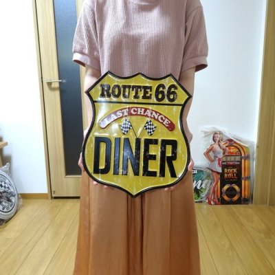 画像4: ブリキ看板 ビンテージ DINER ルート66 ガレージ プレート 壁飾り アメリカン 雑貨 大きい インテリア 可愛い かわいい サーファー カフェ 店舗