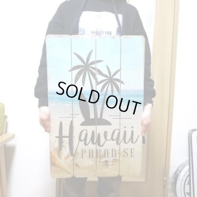 画像3: 木製看板 おしゃれ ハワイ ヤシの木 Hawaii Paradise ウッドボード サーファー サーフィン 海 ビーチ ガレージ リビング 壁掛け 可愛い カフェ かわいい 店舗 飾り レトロ看板