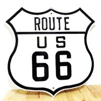 ブリキ看板 ルート66 アンティーク ROUTE 66 ガレージ 壁飾り ロゴ 正規ライセンス品 アメリカン 雑貨 かっこいい おしゃれ 可愛い サーファー カフェ 店舗