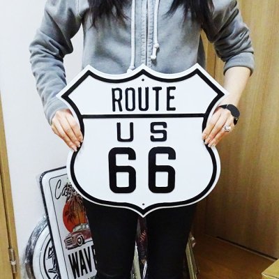 画像4: ブリキ看板 ルート66 アンティーク ROUTE 66 ガレージ 壁飾り ロゴ 正規ライセンス品 アメリカン 雑貨 かっこいい おしゃれ 可愛い サーファー カフェ 店舗