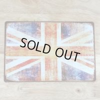 アメリカン ブリキ看板 UK FRAG イギリス 国旗 ガレージ プレート 壁飾り ビンテージ 雑貨 インテリア 可愛い かわいい サーファー カフェ 店舗