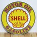 画像1: ブリキ看板 Shell ビンテージ ラウンドエンボスメタル アンティーク ガレージ プレート 可愛い 壁飾り 正規ライセンス品 アメリカン 雑貨 インテリア おしゃれ サーファー かわいい カフェ 店舗 (1)