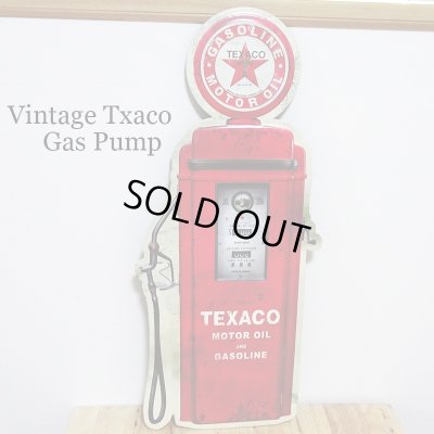 画像1: ブリキ看板 TEXACO ダイカットエンボスメタル Vintage Texaco Gas Pump アンティーク ガレージ プレート 可愛い 壁飾り 正規ライセンス品 アメリカン 雑貨 インテリア おしゃれ サーファー かわいい カフェ 店舗