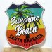 画像1: ブリキ看板 おしゃれ ビンテージ ビーチ Sunshine Beach ヤシの木 サーフィン アンティーク サーファー ガレージ プレート 可愛い 壁飾り アメリカン 雑貨 インテリア かわいい カフェ 店舗 (1)