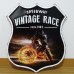 画像1: ブリキ看板 バイク ビンテージ VINTAGE RACE かっこいい ガレージ プレート 壁飾り アメリカン 雑貨 大きい インテリア サーファー カフェ 店舗 (1)