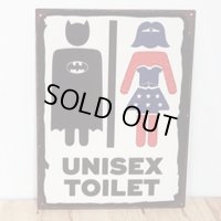 ブリキ看板 ビンテージ UNISEX TOILET アンティーク ガレージ プレート 壁飾り かわいい アメリカン 雑貨 インテリア おしゃれ 可愛い サーファー カフェ 店舗