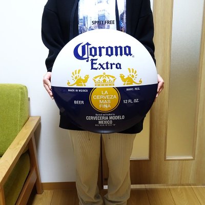 画像3: ブリキ看板 コロナ CORONA EXTRA ビール ドームメタルサイン アンティーク ガレージ プレート 壁飾り 正規ライセンス品 アメリカン 雑貨 インテリア おしゃれ 可愛い サーファー カフェ 店舗