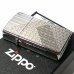 画像2: ZIPPO スリム ジッポ ライター 組木模様 細密エッチング 彫刻 ニッケル鍍金 シルバー 女性 かっこいい Metal Plate  (2)