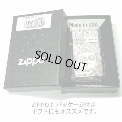 画像5: ZIPPO スリム ジッポ ライター フクロウ 細密エッチング 梟 彫刻 ニッケル鍍金 シルバー Metal Plate 可愛い メンズ レディース 女性