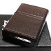 画像4: ZIPPO ライター 本革巻き ジッポ ロゴ ブラウン レザー 茶 シンプル 牛革 かっこいい メンズ ギフト プレゼント