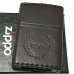 画像1: ZIPPO ライター 革巻き ダークブラウン ジッポ ロゴデザイン レザー シンプル 本牛革 濃茶 かっこいい 皮 メンズ 渋い ギフト プレゼント (1)