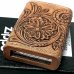 画像4: ZIPPO ライター 本革巻き ジッポ カオス シェリダンクラフト 手彫り Leather Works 牛革 ハンドメイド 彫刻 かっこいい おしゃれ ブランド メンズ 高級 ギフト