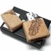 画像5: ZIPPO ライター 革巻き ジッポ おしゃれ カオス フェザー 羽 Leather Works 牛本革 ハンドメイド 彫刻 かっこいい 皮 メンズ ブランド ギフト