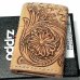 画像2: ZIPPO 革巻き ライター おしゃれ ジッポ かっこいい カオス シェリダンクラフト＆バスケット 手彫り Leather Works 牛革 ハンドメイド 彫刻 メンズ ブランド ギフト (2)