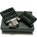 画像5: ZIPPO 革巻き ライター ジッポ クロコダイル型押し ブラック 全面 本皮 かっこいい 黒 おしゃれ メンズ ジッポー 高級 ギフト プレゼント