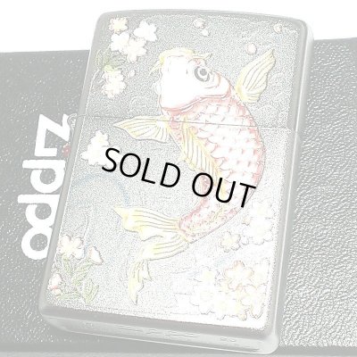 画像2: ZIPPO 和柄 ライター 鯉 フルカラー ジッポ 綺麗 立体的 おしゃれ シルバー メンズ 美しい レディース ギフト プレゼント